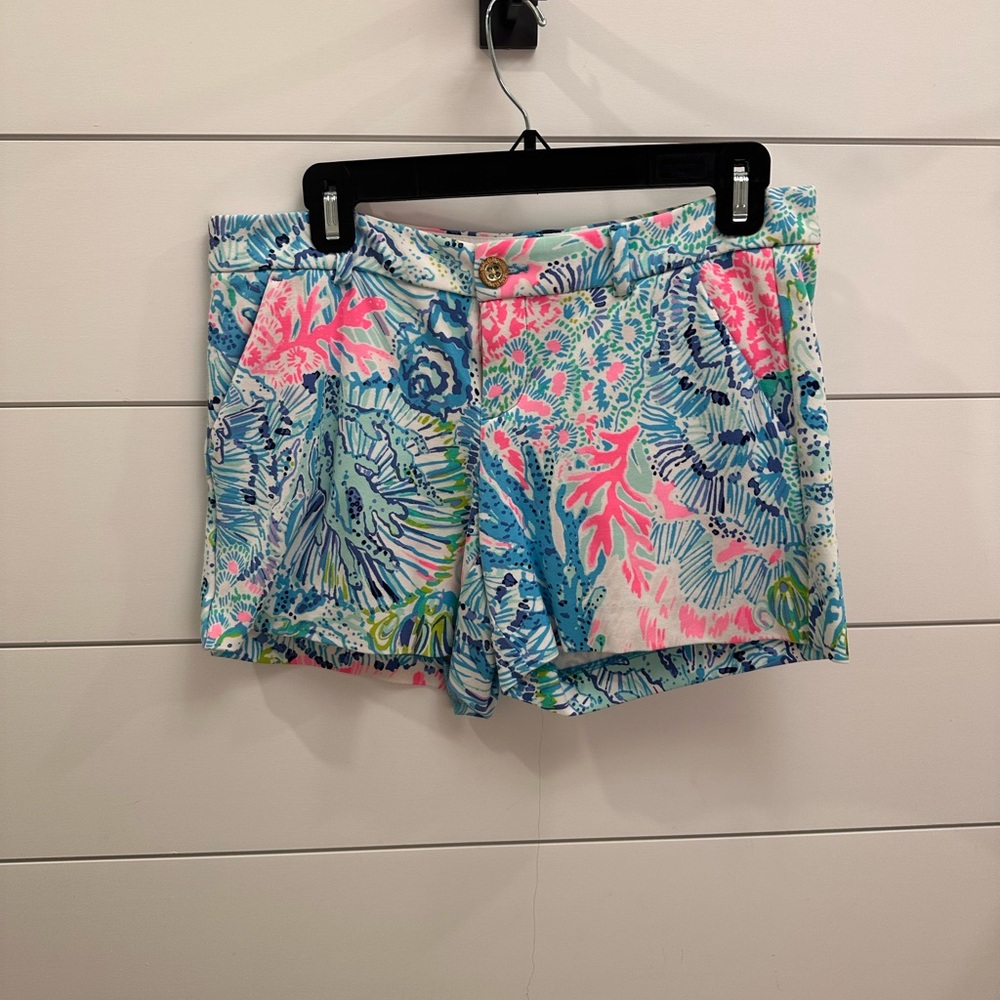 Lilly Pulitzer Pink and Blue Women's Shorts